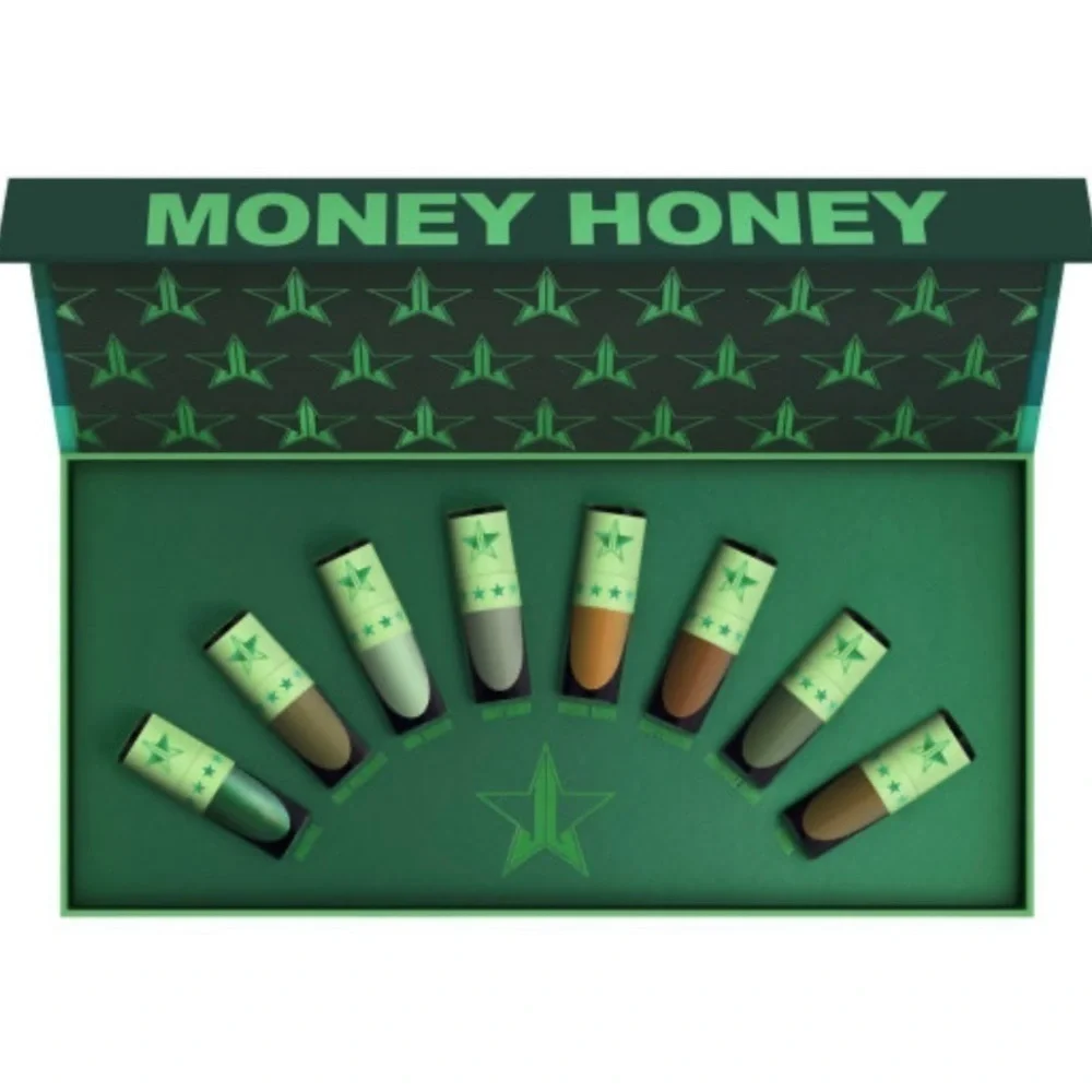 NWT Jeffree Star Cosmetics Money Honey Liquid Lipstick Bundle  Mini Green Bundle